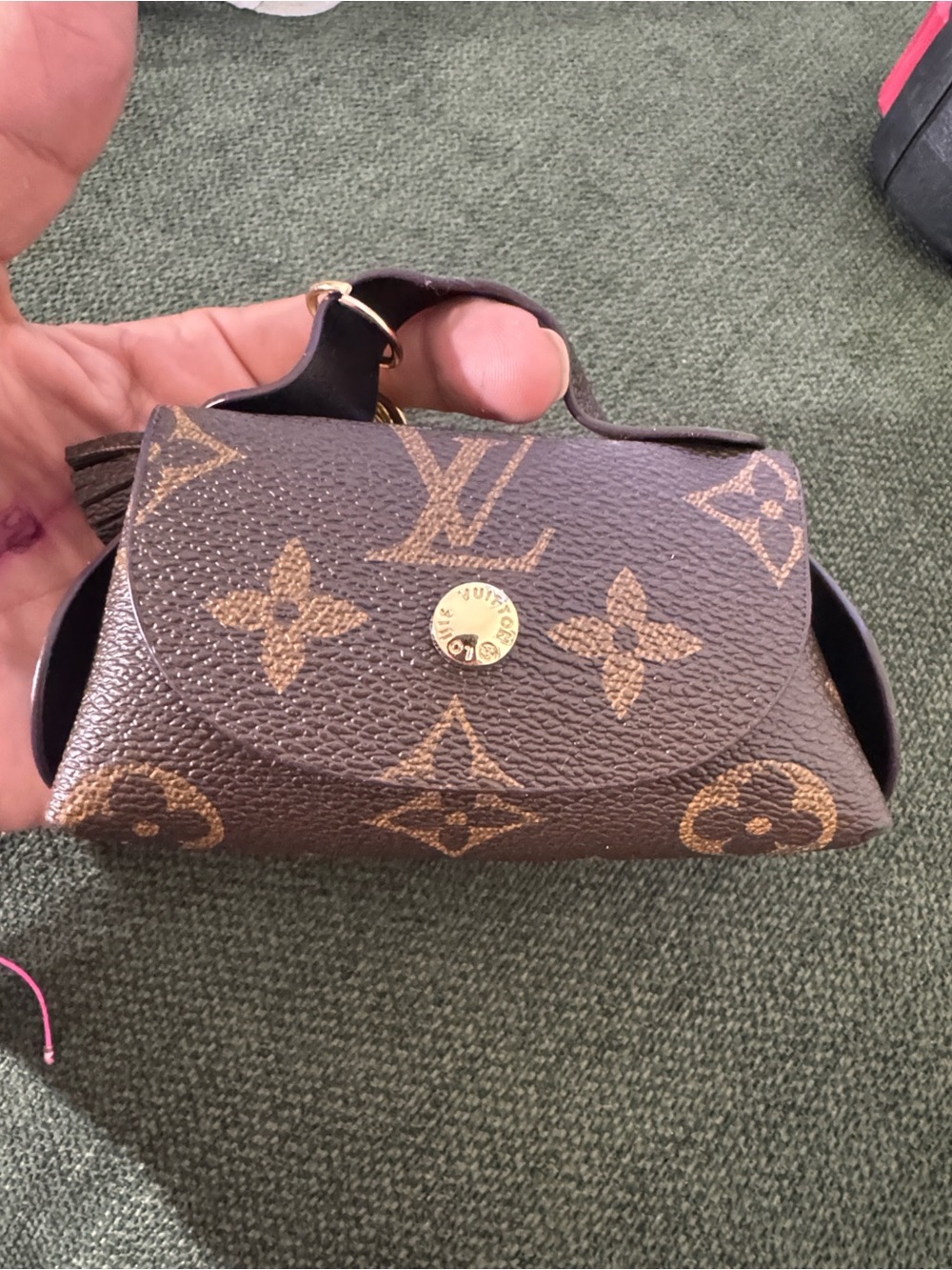 Source Unknown Brown Monogram Mini Top Handle Crossbody